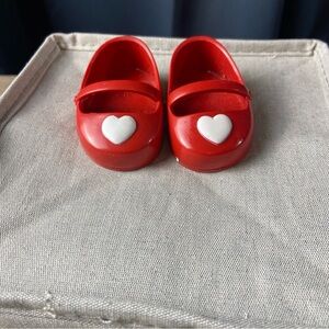 18" Our Generation Doll Shoes Red with White Hearts Fits American Girl Dolls
